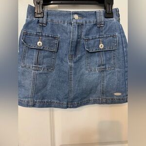 Girl’s Guess Blue Denim Skort with Buttoned Pockets
